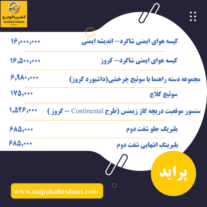 قطعات پراید